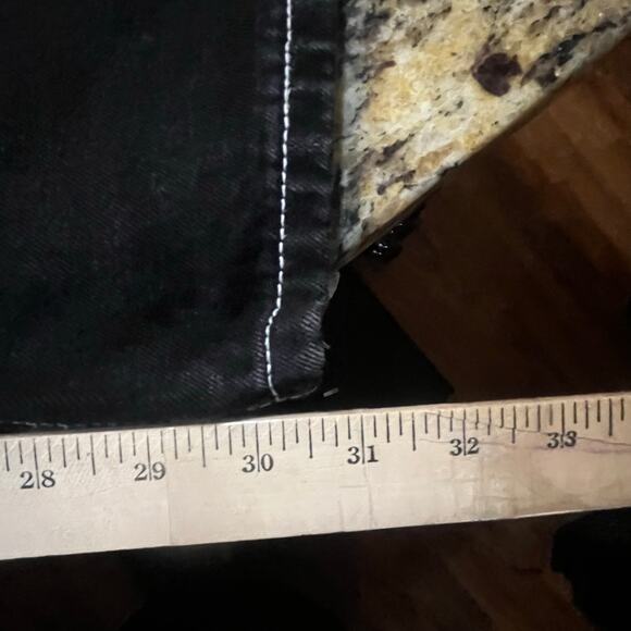 Fashion Nova Cargo Pants Womens 5 Black Utility Baggy Contrast Stitch Streetwear - Picture 8 of 8